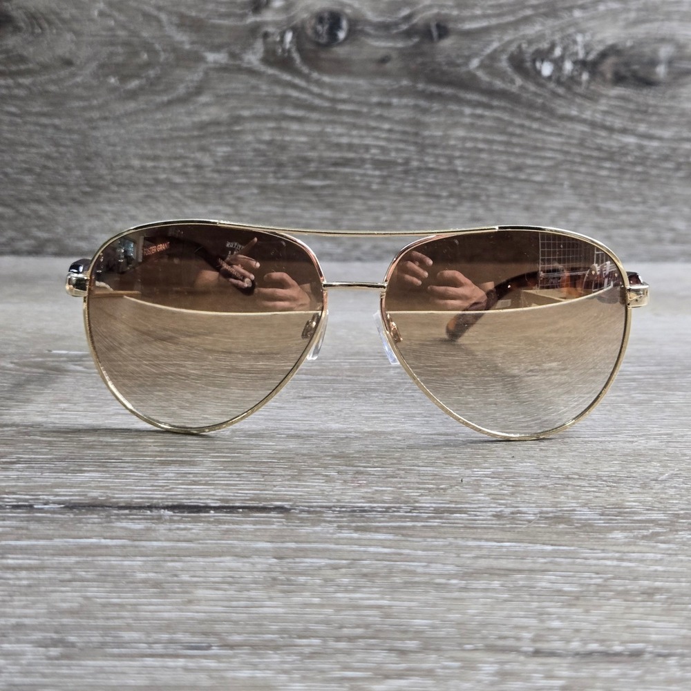 Foster Grant Gold Aviator Sunglasses Tortoise Chain Link SR1222 38393FGX710
